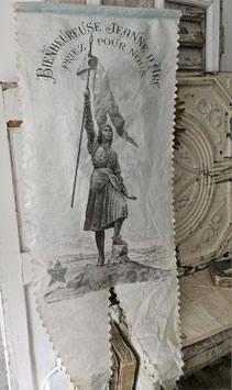 Shabby: Antiker Prozessions Banner - Frankreich ca. 1900