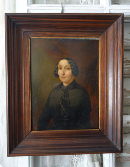 Antikes Damen Porträt Ölgemälde 19. Jahrhundert