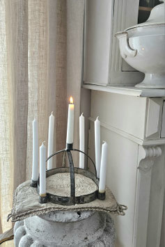 Shabby: Sehr alte schwedische Lucia Krone aus Metall