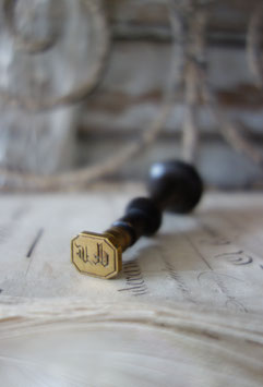 Antiker Wachs Siegelstempel Monogramm