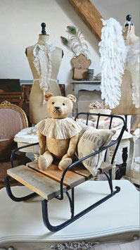Shabby: Uralter Kinderschlitten / Sitzschlitten