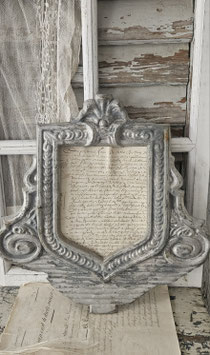 Seltenes altes großes Metall Schild aus Frankreich