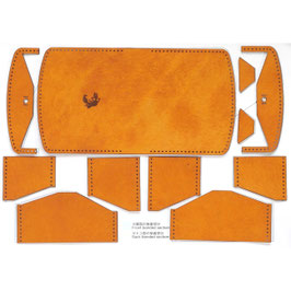 蛇腹式名刺入れ／Accordion-style Card Case“Waffle” :DIYキット