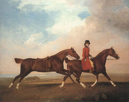 William Anderson with Two Saddled Horses