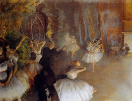 The Rehearsal Of The Ballet Onstage