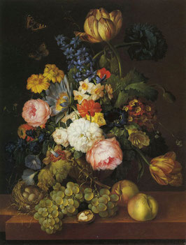 Still life with Flowers and Fruits