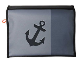 Wechselklappe Anker schwarz auf grau