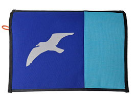 *Reflektor* Wechselklappe Möwe auf Royalblau Türkis