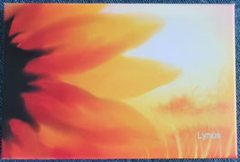 Tableau énergétique, Fleur de soleil (peinture numérique imprimé sur toile )