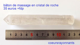 bâton de massage en cristal de roche 3