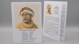 (WGKK0101) WeihnachtsKarte "Sieben kleine Weihnachtswunder", eine weihnachtliche Poesieanalyse