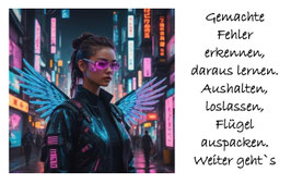 (DSMK1228) DenkAnStoß 28 "Fehler gemacht, daraus gelernt. Los gelassen, Flügel ausgepackt"
