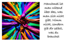 (DSMK1220) DenkAnStoß 20 "Nimm nicht, sondern gib dir selbst, was du brauchst"