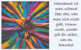(DSMK1220) DenkAnStoß 20 "Nimm nicht, sondern gib dir selbst, was du brauchst"