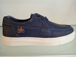 NAUTICO PIEL MATE AZUL