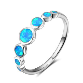 Fingerring mit blauem Opal