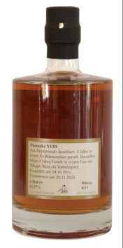 WHISKY "THORNEKE XVIII” Gerstenmalz Whisky 8 Jahre