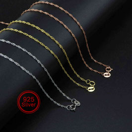 Collana a catena intrecciata in argento massiccio - Novità!
