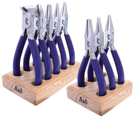 AF - Assortimento di Pinze a Becchi Lisci e Tronchesi con Manici Rivestiti in Plastica - Vari Formati - Made in EU