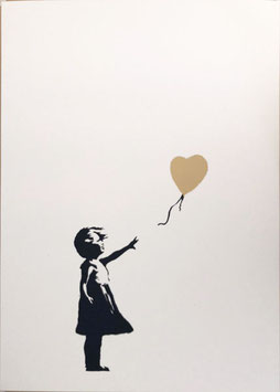 バンクシー/BANKSY  “GIRL WITH GOLD BALLOON” (WCP／Silkscreen Reproduction Print)