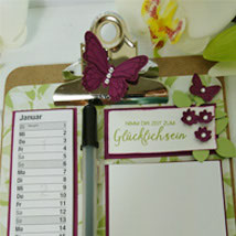 1. Materialpaket » Kalender mit Klemmbrett