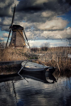 Boat by the windmill