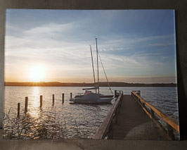 Acrylglas "Sonnenaufgang in Groß Sarau, Ratzeburger See"