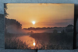 Sonnenaufgang an der Trave in Klein Wesenberg