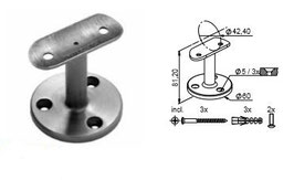 Handlaufträger HLTW-1210 für Brüstungen - Auflage rund