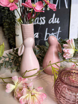 Keramik Hase Rosa