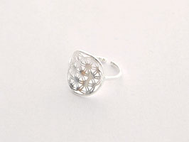 FLOWER OF LIFE  SILVER Ring
