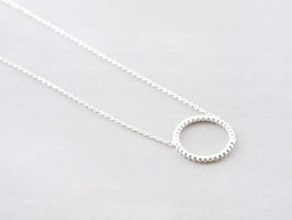 OLIVIA DOTTED Silver Necklace