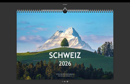 Wandkalender SCHWEIZ 2026 A3 - seidenmatt