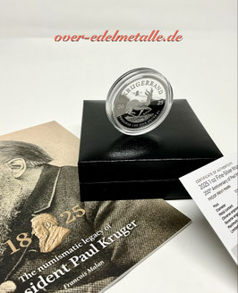 KRÜGERRAND 2025, 1 oz SILBER Polierte Platte, 200 Jahre Paul Kruger