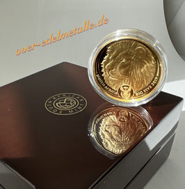 2019 AFRICA´s BIG FIVE  "Löwe",  1 oz GOLD Proof (Polierte Platte)