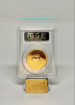 Krügerrand 1967,  1 oz GOLD   Bullion (Stempelglanz)  PCGS