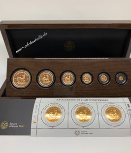 Krügerrand Prestige Set 2017  „50 Years" Mintmark,  6 Münzen Gold-Set