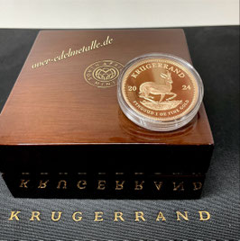 KRÜGERRAND 2024,  1 oz GOLD Proof (Polierte Platte)