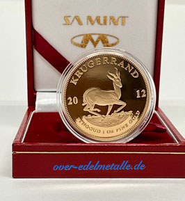 KRÜGERRAND 2012, 1 oz GOLD Proof (Polierte Platte)