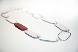 NECKLACE WHITE RED