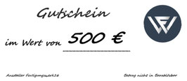 Gutschein im Wert von 500 €