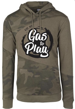 Hoodie Man Olive Camo - Gas To Play -