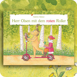 Herr Olsen mit dem roten Roller