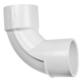 Imperial Size PVC Muffe Elbow - 90 Grad WEIT, Fitting / Leitungsteil für Whirlpools & Swimspas - verschiedene Größen