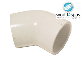 Imperial Size PVC Muffe Elbow - 45 Grad, Fitting / Leitungsteil für Whirlpools & Swimspas - verschiedene Größen