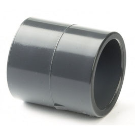Adaptermuffe gerade  1,5" auf 50mm, 2" auf 63mm oder 1" auf 32mm (Imperial - Metric), Fitting / Leitungsteil / Adapter