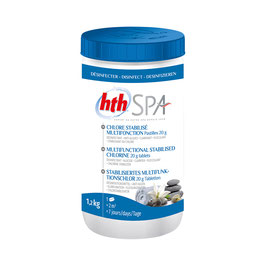 HTH Spa Chlor Tabletten Multifunktion für Swimspas 20g Tabletten langsam löslich (1,2KG)