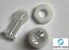 Single LED Lichtgehäuse, klar/glänzend (Lighthousing)