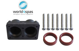 Endstück Reparaturset für Whirlpoolheizung Hydroquip / Watkins (Hot Spring & Caldera - Trompetenheizung) - Turn around double barrel heater manifold kit