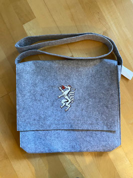 Steirer UMHÄNGE-TASCHE Filz - Steiermark Panther HELLGRAU